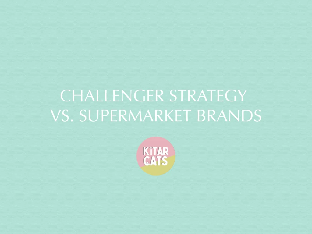 Title card for the Maslow Brand Consulting case study: Challenger Strategy vs. Supermarket Brands.