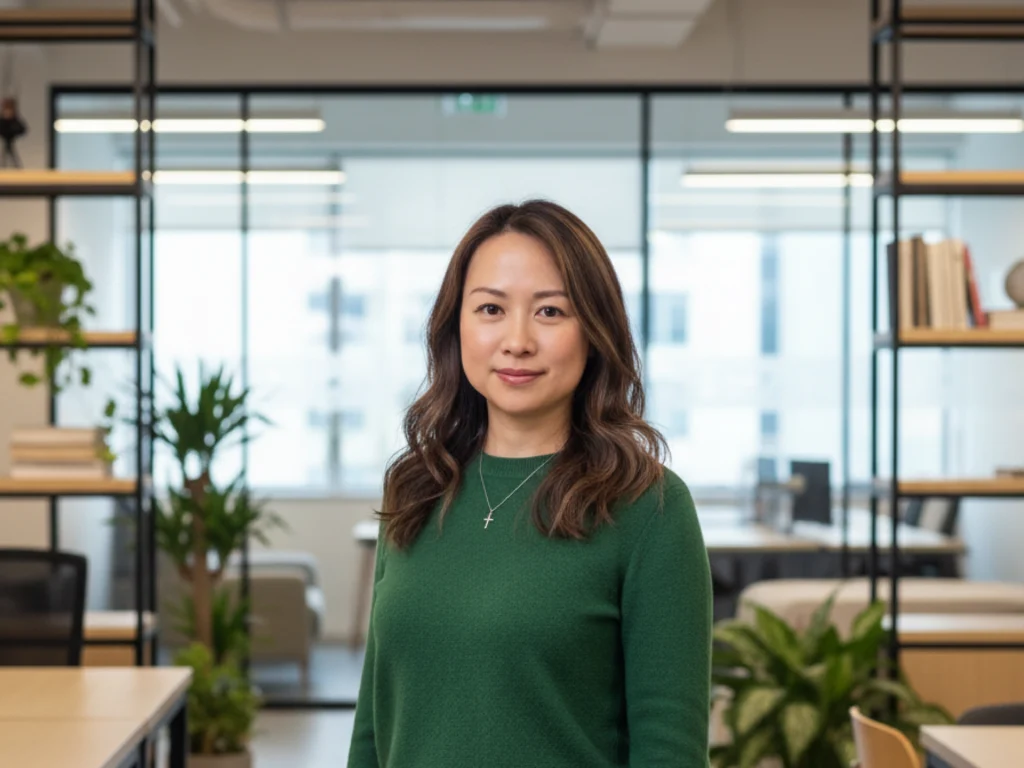 Image of the founder of Maslow Brand Consulting standing in the office.